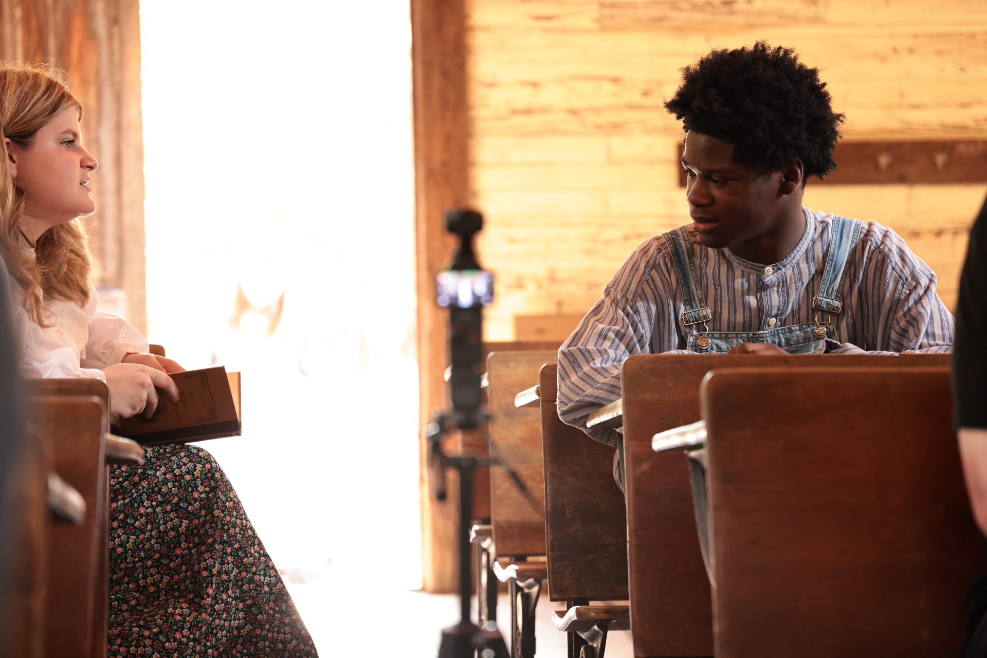 Production still 19 from The Depot filming process