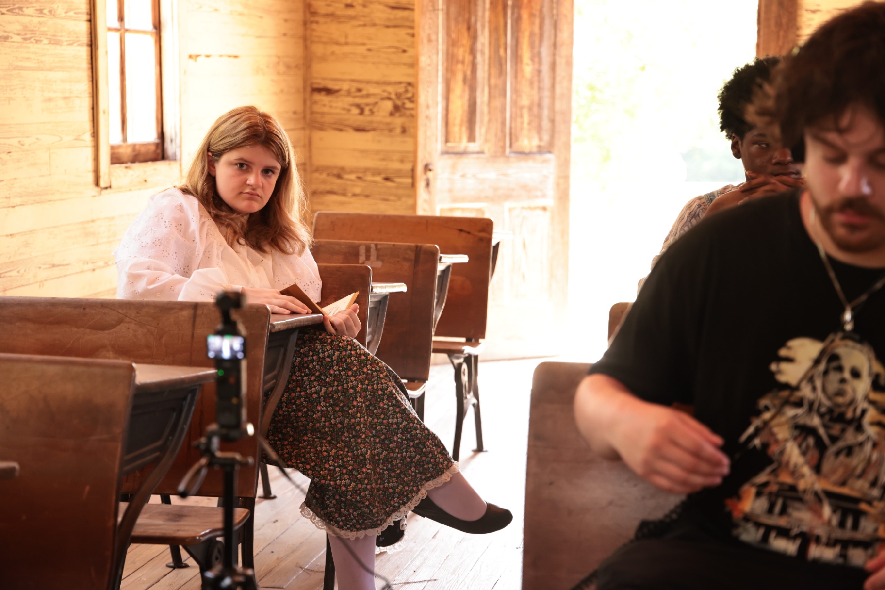 Production still 18 from The Depot filming process