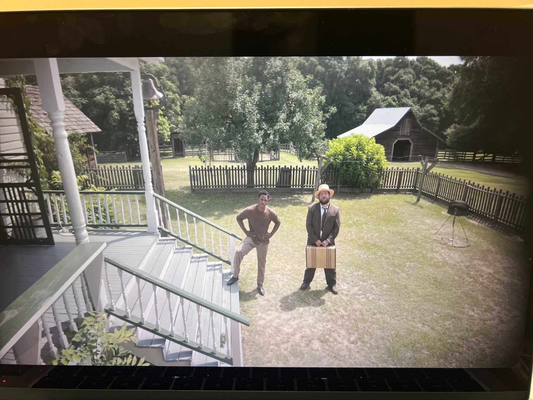 Production still 27 from The Depot filming process