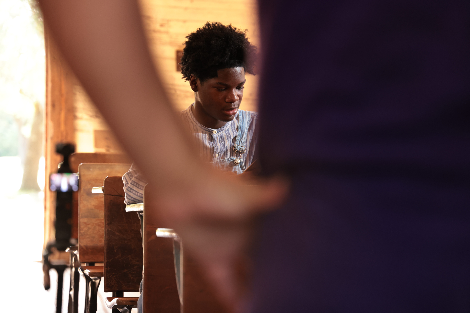 Production still 17 from The Depot filming process