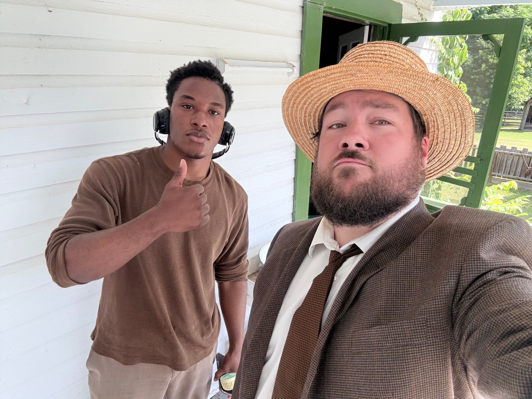 Production still 21 from The Depot filming process